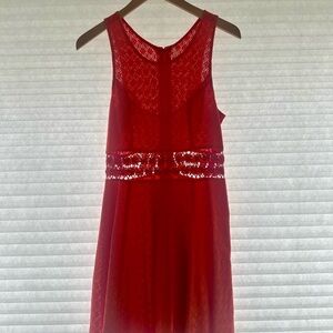 Free People Orange Lace Dress